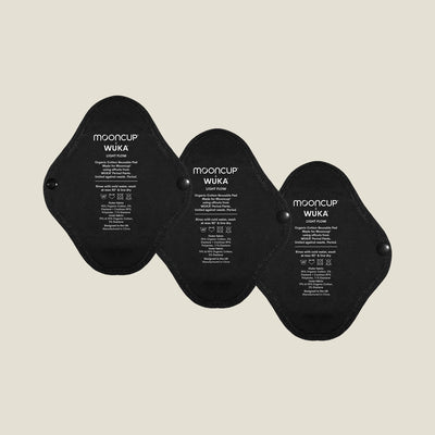 WUKA Reusable Panty Liners Light - 3 Pack