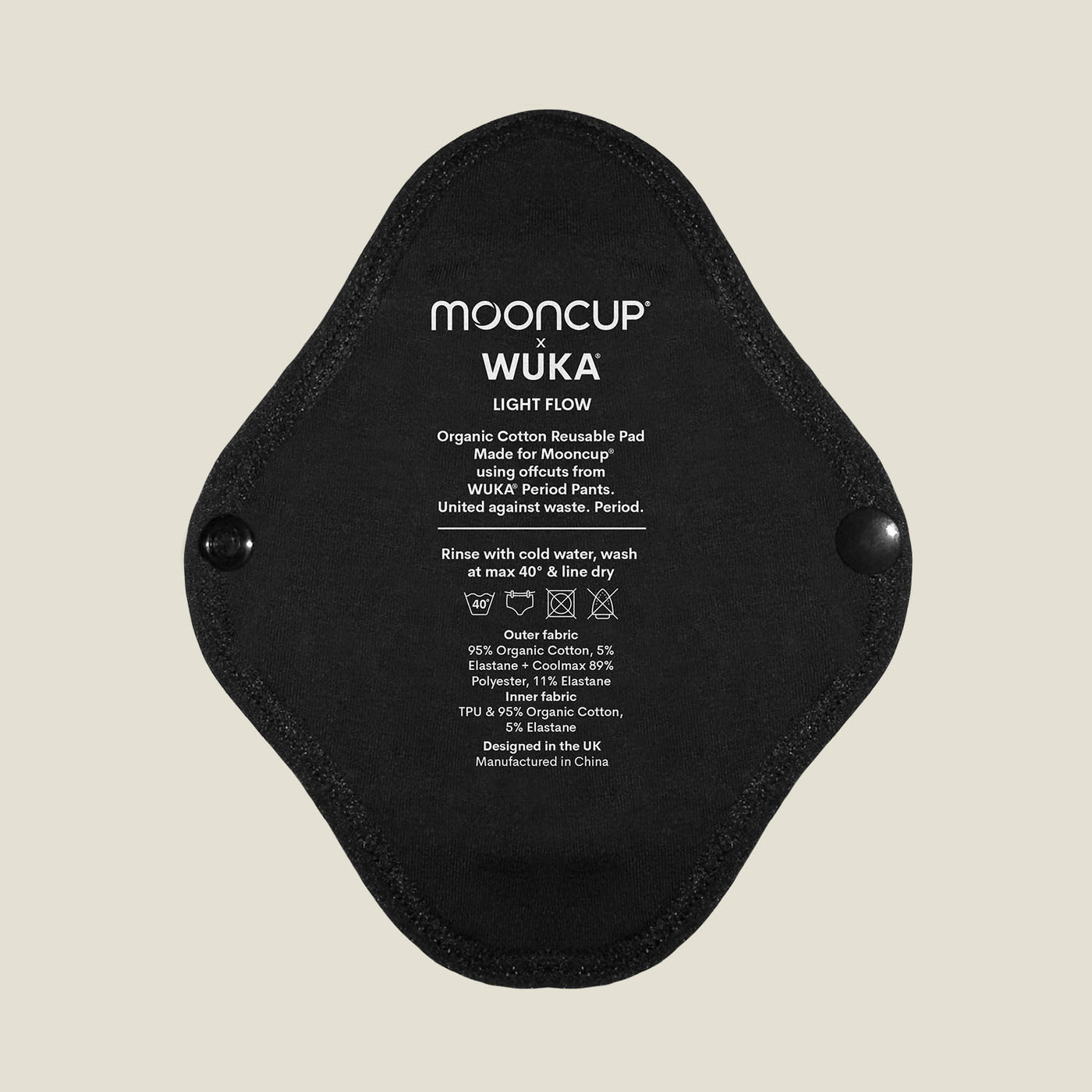 WUKA Reusable Panty Liners Light - 3 Pack