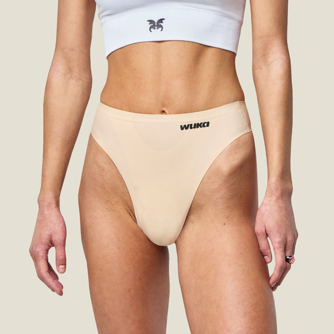 WUKA Stretch Thong - Light Nude