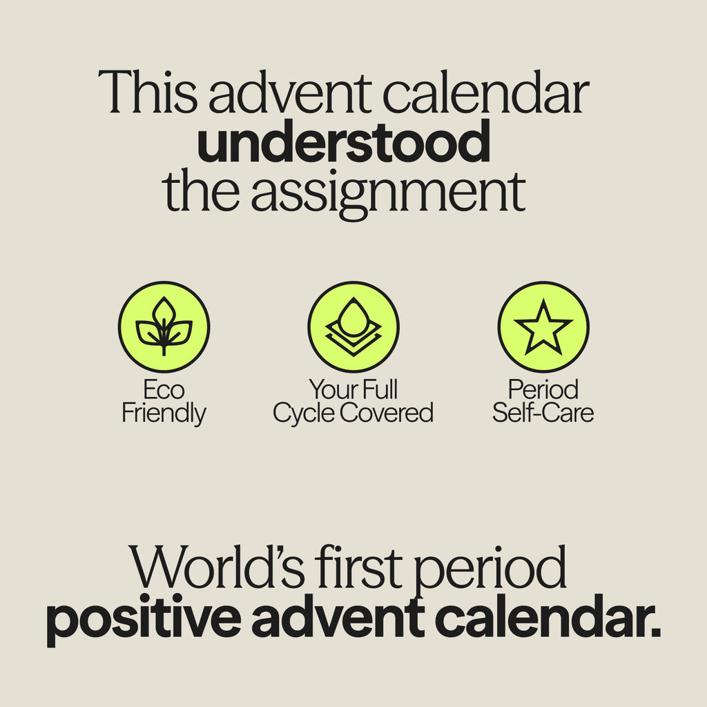 WUKA Period Positive Advent Calendar highlights eco-friendly, full cycle care and period self-care benefits