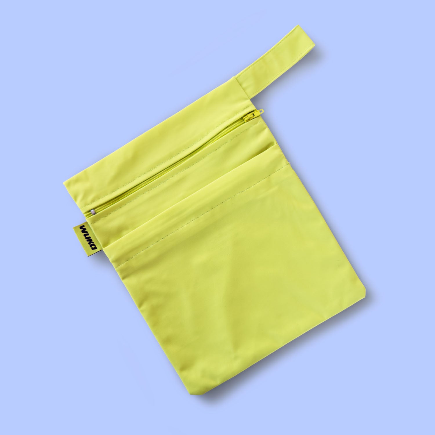 Lime punch silicone swim cap included in the WUKA Lunafly Bikini period swim kit