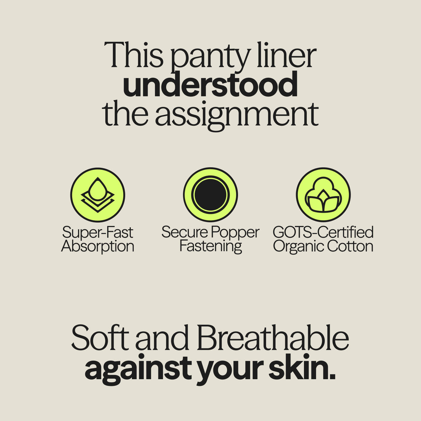 WUKA Reusable Panty Liners Light - 3 Pack