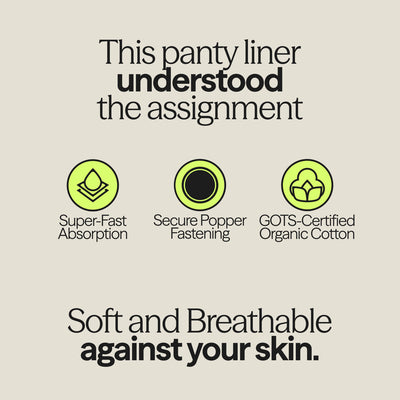 WUKA Reusable Panty Liners Light - 3 Pack