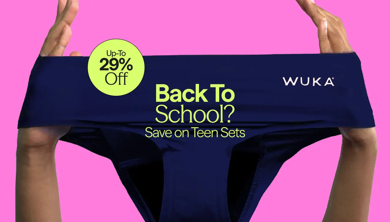 Back to school sets - save on teen period underwear sets