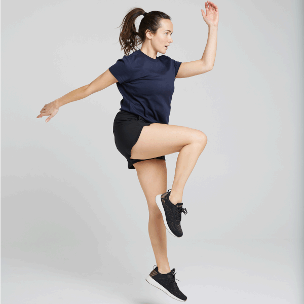 WUKA Perform Period Sports Shorts Style Medium Flow Black Colour Side Active