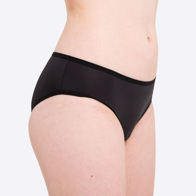 WUKA Teen Period Swim Bikini Style Light Flow Black Colour Side