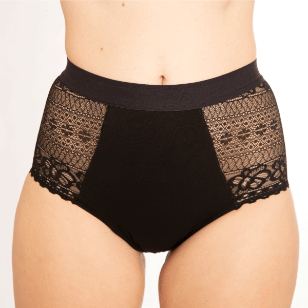 wuka period pants - lingerie - made from lace, organic cotton