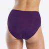 New WUKA leak-proof period high waist swimwear in Purple - back view - Light/Medium flow